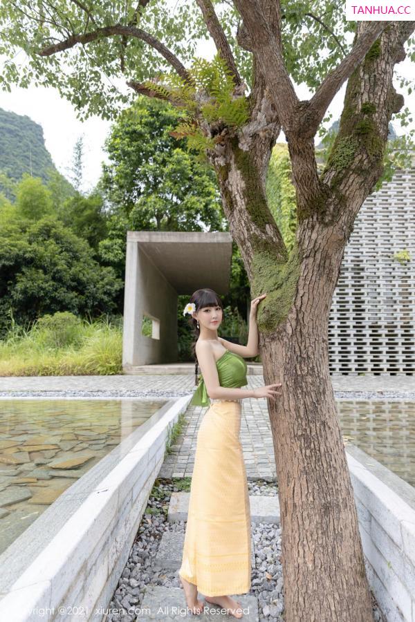 朱可儿桂林旅拍 傣族风格异域风情